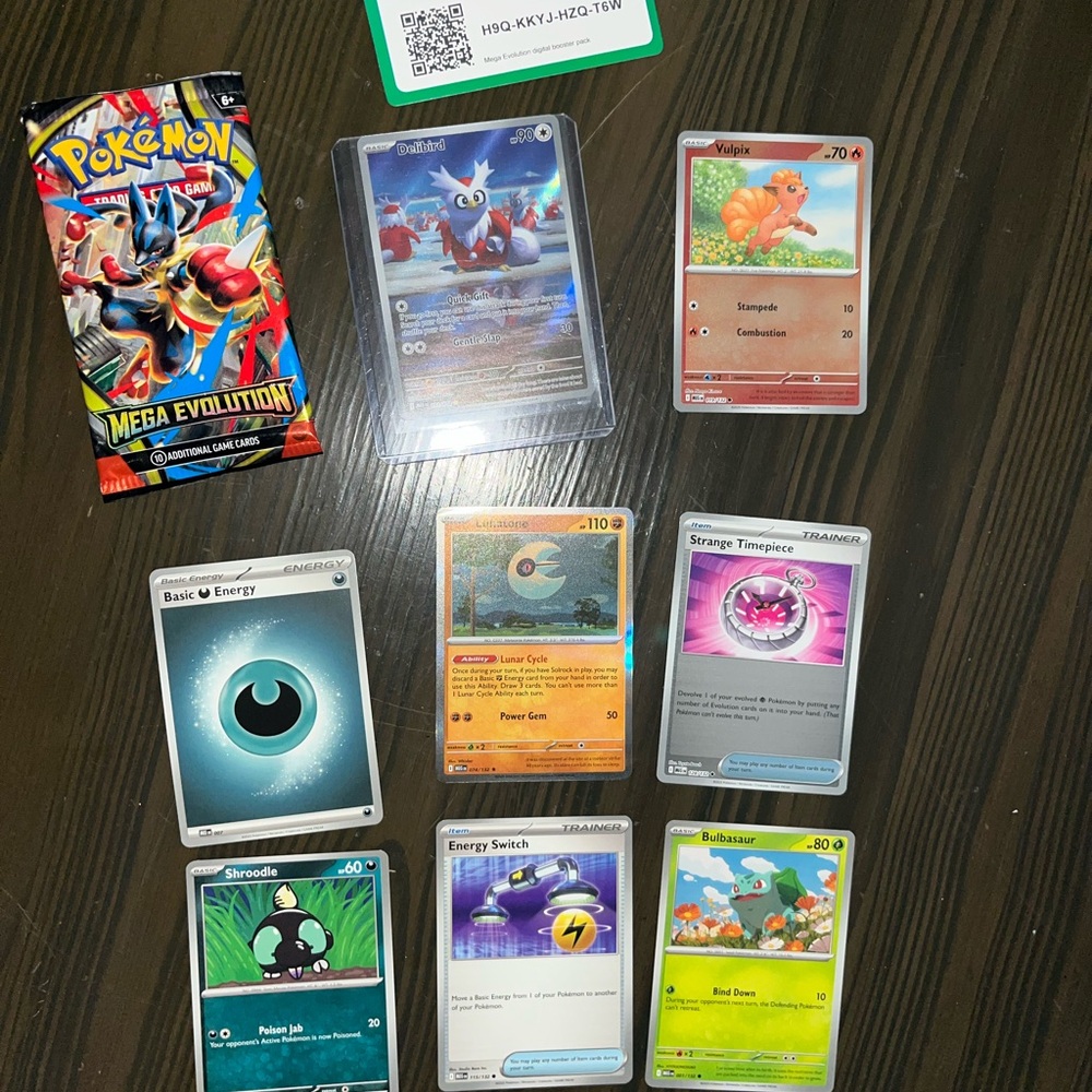Pokemon Mega Evolution Card Set with Colorful Designs